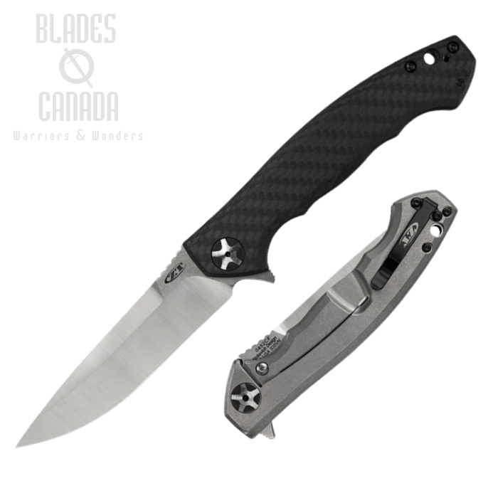 Zero Tolerance 0452CF Flipper Framelock Knife, S35VN Two-Tone, Carbon Fiber, ZT0452CF